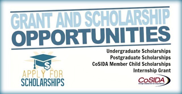 Deadlines Approaching! Apply Now For CoSIDA Scholarships & Internship Grant